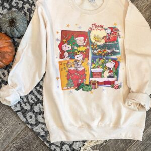 Merry Christmas Together Snoopy & Charlie Brown Hoodie Sweatshirt