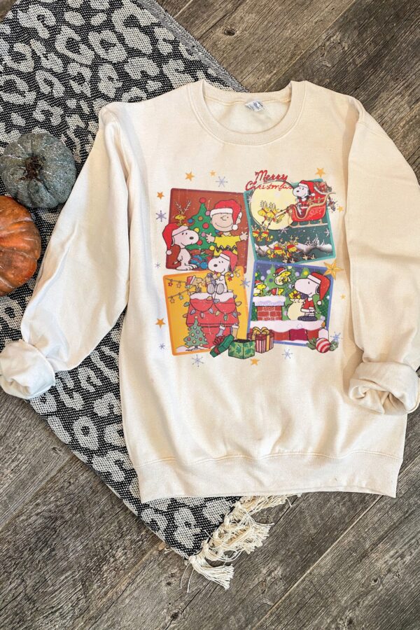 Merry Christmas Together Snoopy & Charlie Brown Hoodie Sweatshirt