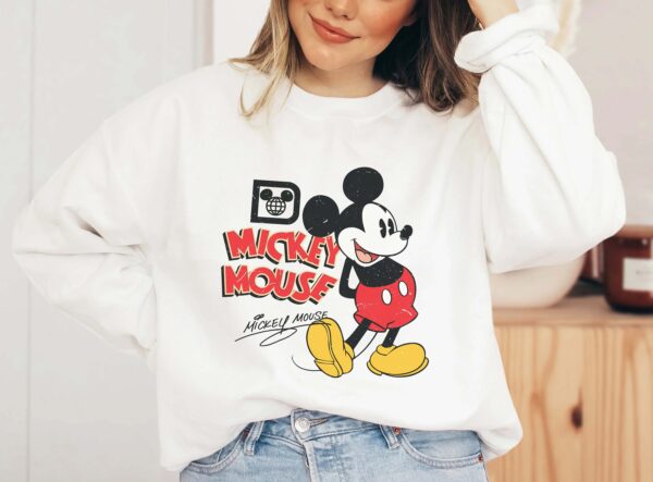 Vintage Mickey Mouse Sweatshirt Christmas Gift