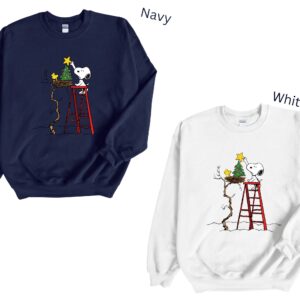 Let's Decor Tree Christmas with Snoopy Christmas Sweatshirt