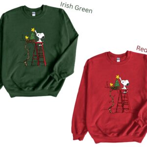 Let's Decor Tree Christmas with Snoopy Christmas Sweatshirt