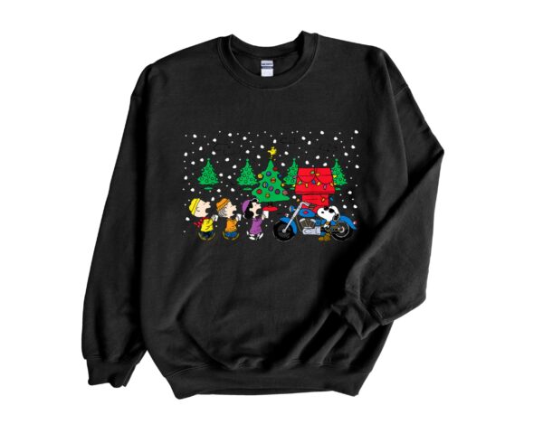 Traveling By Motobike With Charlie Brown Christmas Sweatshirt