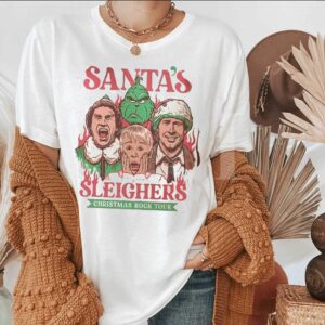 Santa’S Sleighers Christmas Rock Tour Sweatshirt