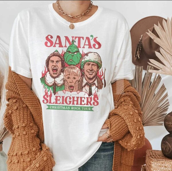 Santa’s Sleighers Christmas Rock Tour Sweatshirt