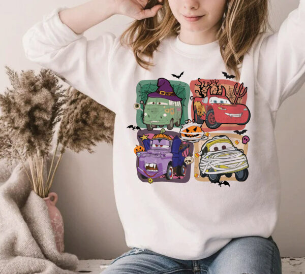 Disney Sweatshirt Pixar Cars Halloween 2024