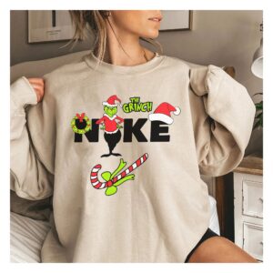 Christmas Santa Grinch Matching Vintage Nike Sweatshirt