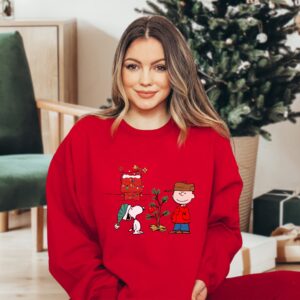 Together Decor Christmas Charlie Brown And Snoopy Hoodie Sweatshirt Tee