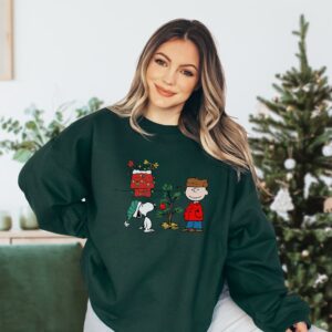 Together Decor Christmas Charlie Brown And Snoopy Hoodie Sweatshirt Tee