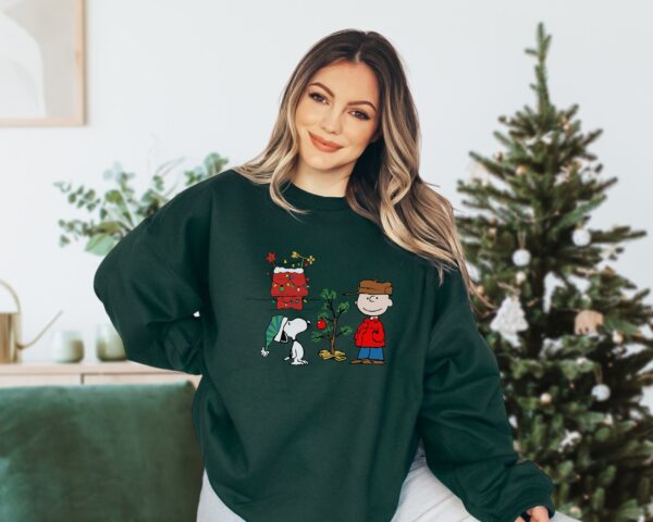 Together Decor Christmas Charlie Brown And Snoopy Hoodie Sweatshirt Tee