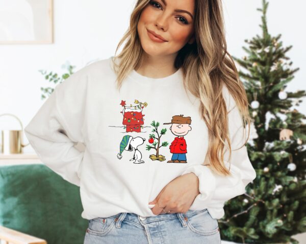 Together Decor Christmas Charlie Brown And Snoopy Hoodie Sweatshirt Tee