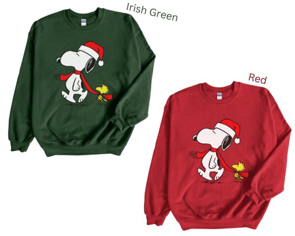 Walking Together Snoopy Dog Christmas Sweatshirt