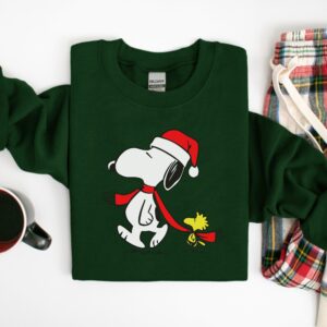 Walking Together Snoopy Dog Christmas Sweatshirt