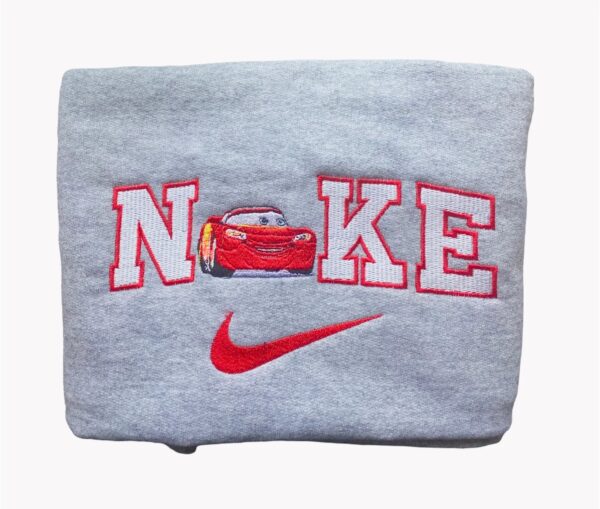 Premium Embroidered Cars Lightning Mcqueen Matching Nike Sweatshirt