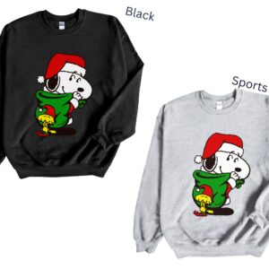 Gifts from Santa Snoopy Christmas Hoodie Sweatshirt Tee