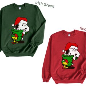 Gifts from Santa Snoopy Christmas Hoodie Sweatshirt Tee