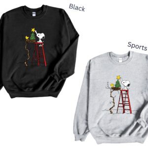 Let's Decor Tree Christmas with Snoopy Christmas Sweatshirt