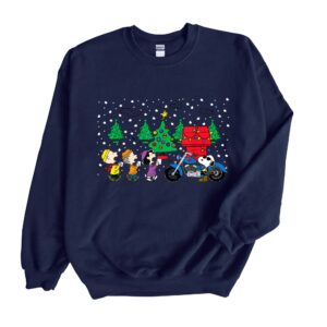 Travelling by Motobike with Charlie Brown Christmas Sweatshirt