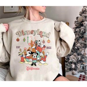 Disneyland Christmas Est 1995 California Sweatshirt