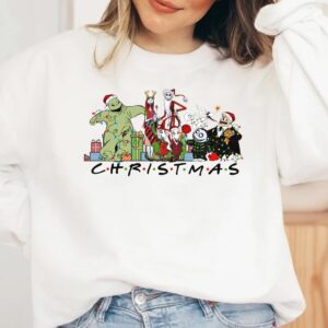 Nightmare Before Christmas Characters Squad Merry Xmas Sweatshirt