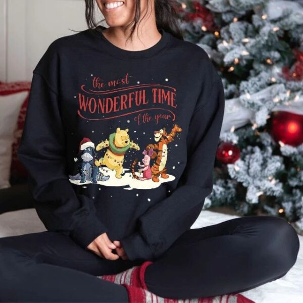 It’s The Most Wonderful Time Of Years Inspired Winnie Pooh Sweatshirt