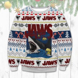 Jaws Thriller Movies Ugly Christmas Sweater