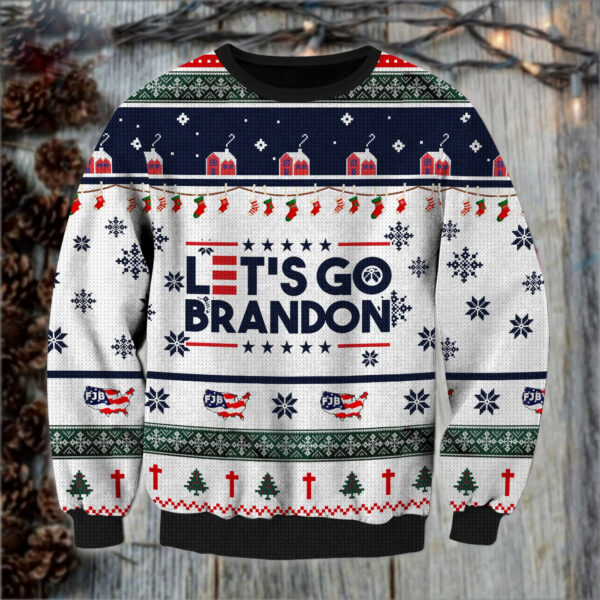 Let’s Go Brandon FJB Ugly Christmas Sweater