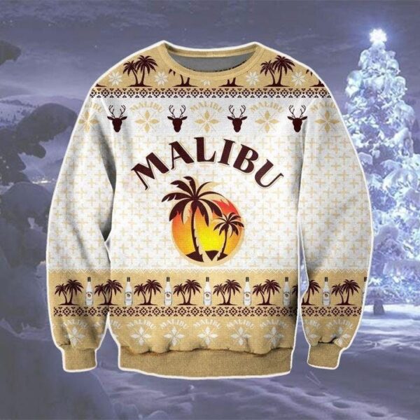 Malibu Sunset Ugly Christmas Sweater