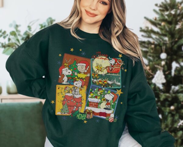 Merry Christmas Together Snoopy & Charlie Brown Hoodie Sweatshirt