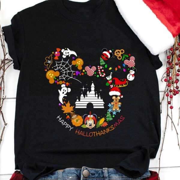 Mickey Mouse Thanksgiving Shirt Happy HalloThanksMas