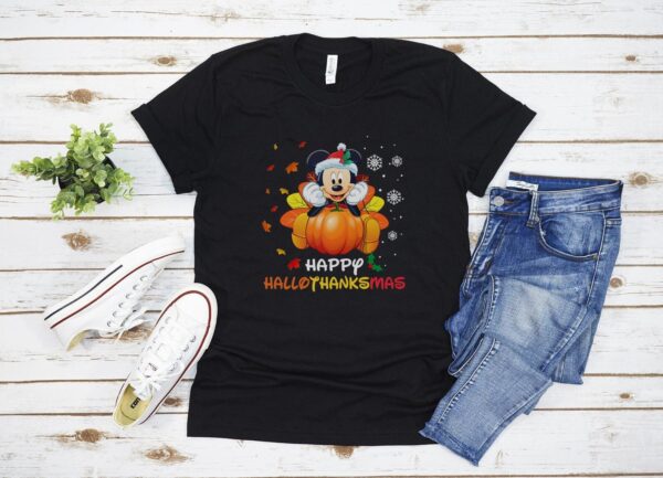 Mickey Mouse Thanksgiving Shirt Happy HalloThanksMas