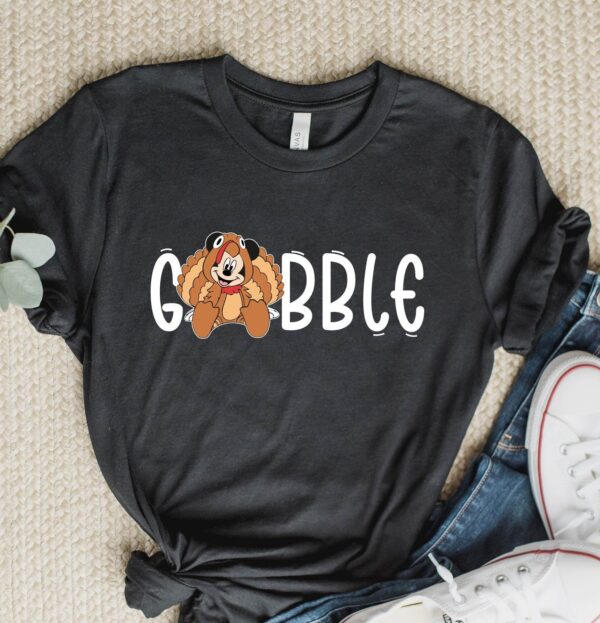 Mickey Mouse Thanksgiving Shirt Gobble