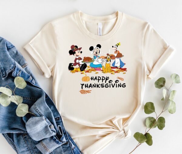 Mickey Mouse Thanksgiving Shirt Happy