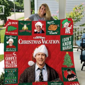 National Lampoon’s Christmas Vacation Griswold Fleece Throw Blanket Quilt