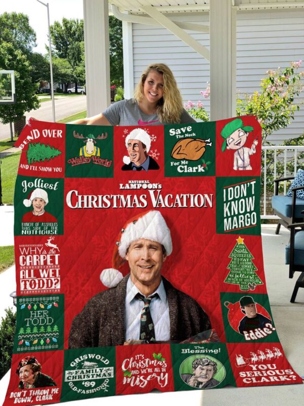 National Lampoon’s Christmas Vacation Griswold Fleece Throw Blanket Quilt