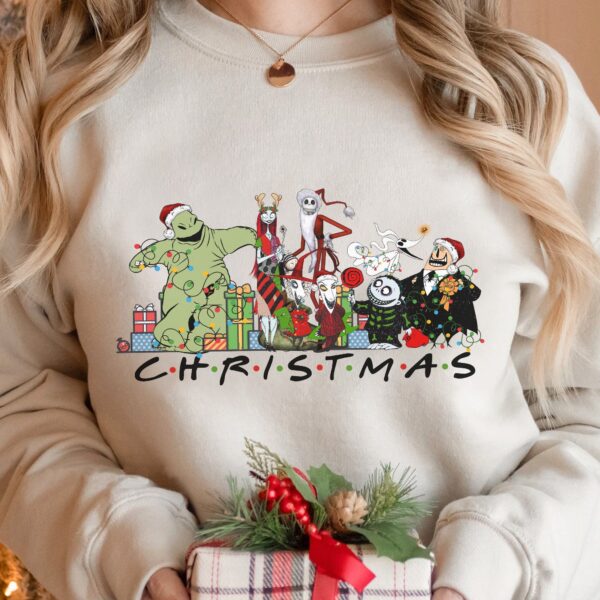 Nightmare Before Christmas Characters Squad Merry Xmas Sweatshirt