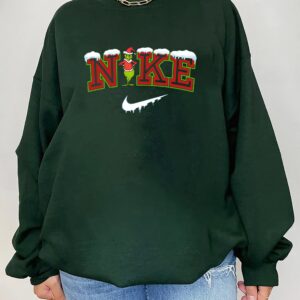 Vintage Nike Sweatshirt Matching Grinch Christmas Snow