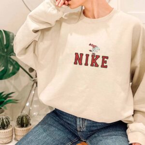 Nike Embroidered Sweatshirt Matching Snoopy Gift For Christmas