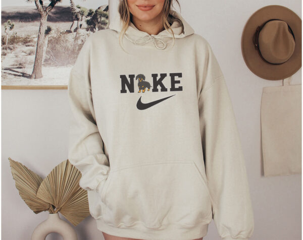 Nike Embroidered Sweatshirt Matching Swoosh Dog