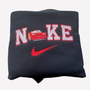 Premium Embroidered Cars Lightning Mcqueen Matching Nike Sweatshirt