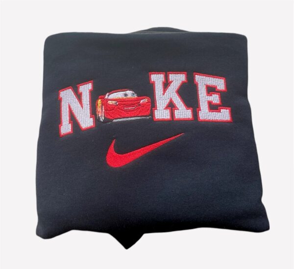 Premium Embroidered Cars Lightning Mcqueen Matching Nike Sweatshirt