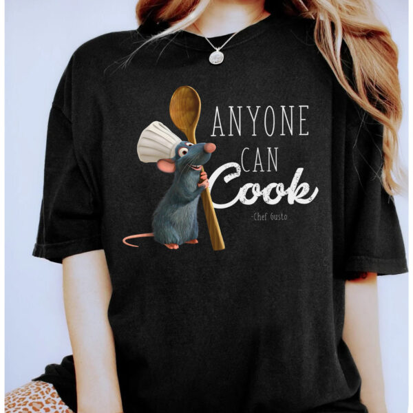 Ratatouille Cute Remy Little Chef Anyone Can Cook Quote Shirt