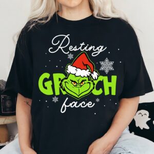 Resting Grinch Face Xmas Shirt