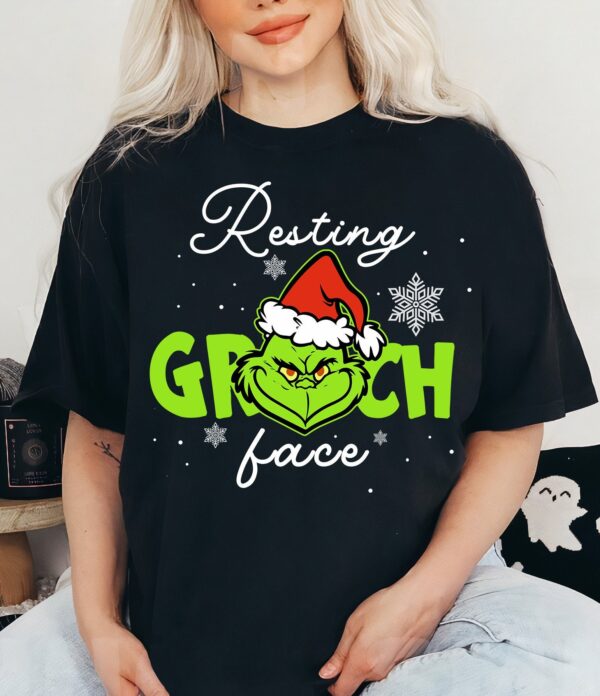 Resting Grinch Face Xmas Shirt