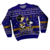 Snoopy & Charlie Brown Ugly Christmas Sweater Matching Pittsburgh Steelers