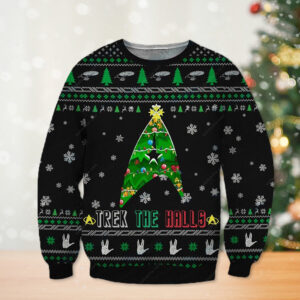 Star Trek The Halls Ugly Christmas Sweater