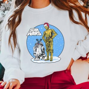 Star Wars Christmas C-3PO & R2-D2 In Snow Globe Sweatshirt