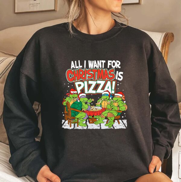 Teenage Mutant Ninja Turtles Pizza For Christmas Sweatshirt