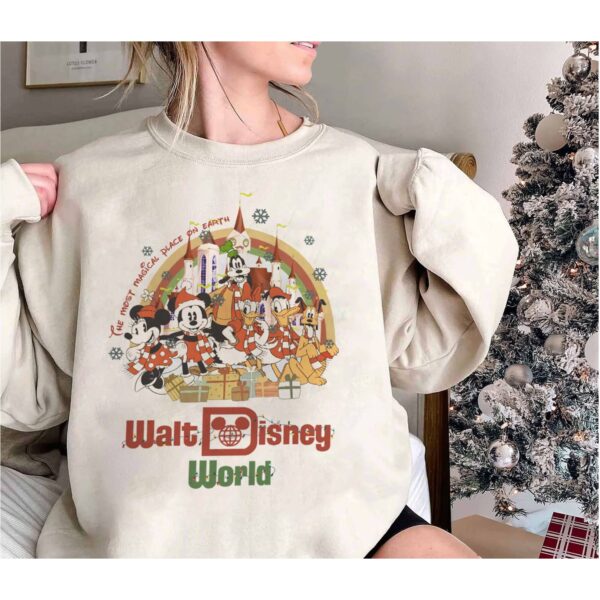 The Most Magical Place Walt Disney World Mickey Mouse Christmas Sweatshirt