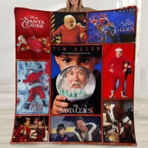 The Santa Clause Chrismtas Funny Movie Blanket