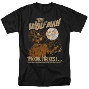 The Wolf Man Terror Strikes Black Shirt